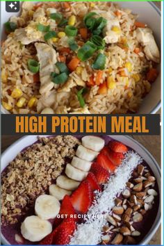 Fuel your fitness goals with these High Protein Meals for Muscle Gain! Packed with lean meats, plant-based proteins, and nutrient-rich ingredients, these high protein meals for muscle gain men / high protein meals for muscle gain women will help you build strength and recover faster. Whether you’re into meal prepping, these high protein meals for muscle gain diet meals have you covered. Save this pin and power up your workouts with delicious, high protein meals for muscle gain recipes! Meal Prep Muscle Gain Women, After Workout Meals Build Muscle, Meal Prep For Lean Muscle Gain, Diet To Build Muscle For Women, Protein For Muscle Gain Women, Food To Help Gain Weight For Women, High Protein Meals For Muscle Gain Men, Muscle Gain Recipes, Protein Meals Build Muscle