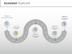 Modern RoadMap PowerPoint Template Product Roadmap, Power Point Template, Presentation Slides