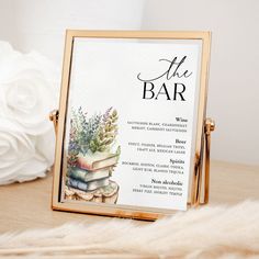 Bar Menu Storybook Shower Sign Editable Template A New Chapter Bridal Shower Theme, Bridal Shower Book Theme, Book Themed Party Decorations, Bridal Shower Drinks, Bar Menu Sign, Baby Shower Books, Drinks Sign, Library Themes, Mobile Editing