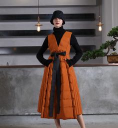 Puffer Dress, Irregular Skirt, Jacket Details, Space Fashion, Sleeveless Coat, Long Vest, Dress Coat, Down Dress, Warm Outfits