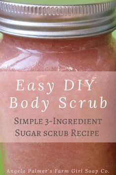 Easy Diy Body Scrub, Joululahjat Diy, Scrub Corpo