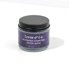 Meet our plastic free Activated Charcoal Detox Mask. This tiny but mighty 2 oz. jar holds enough product for several applications, making it a great value. This thick, clay based charcoal mask is pre-mixed and is ready to apply right out of the glass jar! Made with Activated Charcoal, this mask can help to remove bacteria, dirt, and build-up on the skin. Allantoin can help to reduce visible inflammation and acne, while Oatmeal helps to soothe irritated or sensitive skin. Net Cont. 2 fl oz Charcoal Mask, Activated Charcoal, Glass Jar, Plastic Free, Glass Jars, Sensitive Skin, Oatmeal, The Skin, Acne