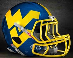 the michigan wolverines football helmet is shown in this undrecognized image