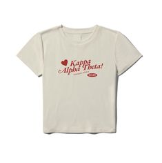 a white t - shirt with the words kapit alpah pheta on it