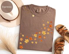 Embrace the beauty of autumn with our Comfort Colors Falling Leaves Shirt. Featuring vibrant fall colors and an autumnal design, this tee is the perfect gift for any fall lover. Celebrate the season with this stylish Falling Leaves Tee, ideal for autumn enthusiasts and a thoughtful gift for those who cherish fall. 👉 Unisex T-shirt Comfort Colors introduces its garment-dyed t-shirt; a fully customizable tee made 100% with ring-spun cotton. The soft-washed, garment-dyed fabric brings extra cozine Leaves Shirt, Nature Shirts, Falling Leaves, Fall Fashion Trends, Dyed Fabric, Dye T Shirt, Unisex Shirt, Comfort Colors, Fall Colors