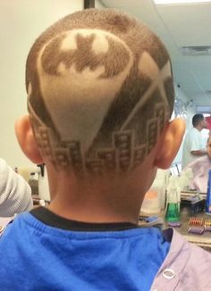 Batman hair tattooto much?not for my boyz!!!    ) Wowzers it could be my grandsonsthey have the haircut already!  | tattoos picture hair tattoo Hair Tattoo Men, Batman Signal, Hair Designs For Boys, Low Taper Fade Haircut, Boys Haircut, Trendy Mens Haircuts