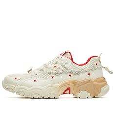 FILA White Chunky Sneakers, Shoes Beige, Dad Shoes, Chunky Sneakers, Shoes White, Nike Huarache, Sneakers Shoes, Stylish Sneakers, Golden Goose Sneaker