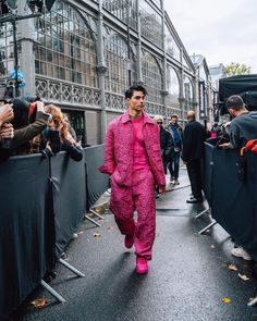 Nicki Concert, Mv Ideas, All Pink Outfit, Mens Runway Fashion, Jacob Rott, Genderless Fashion, Taylor Swift Tour Outfits, Man Dressing Style, Bachelorette Dress