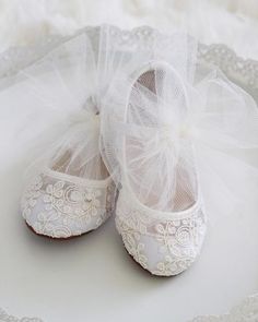 Ivory Crochet Lace Mary Jane Flats with MINI PEARLS – Kailee P. Inc. Girls Birthday Parties, Communion Shoes, Lace Ballet Flats, Christening Shoes, Tulle Bow, Toddler Wearing, Flower Girl Shoes, Lace Shoes, Tulle Bows