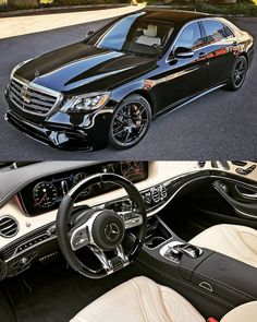 the inside and outside view of a mercedes s - class