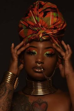 African Themed Photoshoot, Black Goddess Photoshoot, Photoshoot African, Headwrap Styles, African Theme, Beauty Shots