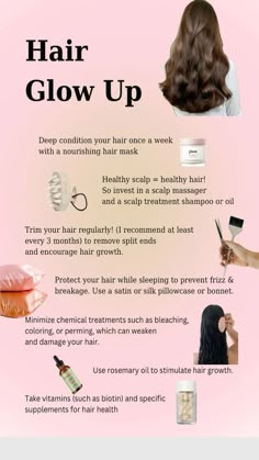 #selfcare Improve Hair Health, How To Get Better Hair, How To Make Your Hair Healthy, Hair Prosperity, Long Healthy Hair Tips, How To Get Healthy Hair, Products For Thick Hair, Healthy Hair Aesthetic, Healthy Curly Hair