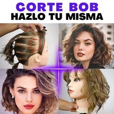 Small Hair, Big Personality: Pixie Bob Power Pelo Bob Ondulado, Ponytail Haircut, Hair Tutorials Videos, Easy Short Haircuts, Bob Haircut Curly, Hair Colour Ideas, Diy Haircut, Mixed Hair