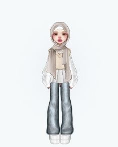 Hijab style Art Girl Outfit, Hijab Trend, Fashion Gal, Hijab Trends