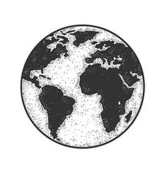 an image of the earth in black and white