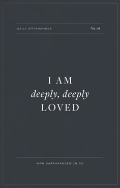 the cover of i am deeply deeply loved, written in white ink on black paper