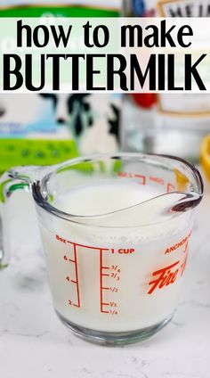 how to make buttermik in a measuring cup