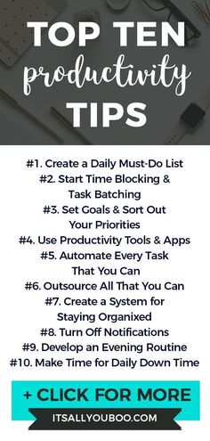 the top ten product tips for bloggers to use on their blog or social page