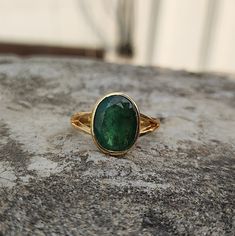 4Ct, 5Ct, 6Ct Natural Zambian Emerald/ Panna Ring in Panchdhatu Metal, Astrology Gemstone Ring for Men & Women, Lab Certified Gemstone Ring Gemstone - Emerald Natural- Yes Certified- Yes Color of Gemstone - Green Weight of Gemstone- 4 to 6 Carat Gemstone Shape - Oval Ring Metal- Panchdhatu For Customization & More Info You Can Directly Message Us Green Stone Ring For Women, Panna Ring, Emerald Ring For Men, Gemstone Ring For Men, Stone Rings For Men, Mens Ring Designs, Green Stone Ring, May Birthstone Rings, Natural Emerald Rings