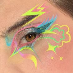 Neon Graphic Liner, Howleen Wolf, Suva Beauty, Cake Liner, Liner Brush, Character Makeup, Cool Makeup Looks