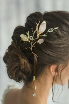 Headpiece Art, Wedding Hair Flower, Romantic Jewelry, Hair Flower, Romantic Jewellery, Wedding Hair Flowers, Art Nouveau Jewelry, Art Nouveau Style, Fantasy Jewelry