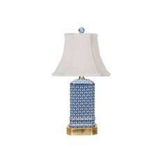 EE Book Shelf Lamps Blue & White Porcelain Fish Scale Book Shelf Mini Lamp (Gold Leaf Base) Blue And White Lamp, Porcelain Lamps, Bookshelf Table, Santa Barbara Beach, Shelf Lamp, Pleated Lamp Shades, Linen Lamp Shades, Silk Lampshade, Luxury Lamps