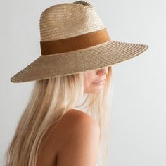 Straw Hat. Leather Or Faux Leather Trim- Not Sure. Adjustable Drawstring Inside Hat. New W/Tag. One Size. Chic Adjustable Brown Fedora, Brimmed Straw Hat For Fall Vacation, Brown Bucket Hat For Spring, Brown One Size Sun Hat For Spring, Brown One-size Sun Hat For Spring, Fall Vacation Brimmed Straw Hat, Brown Straw Hat One Size Fits Most, Brown Wide Brim Fedora For Day Out, Chic Brown Fedora With Curved Brim