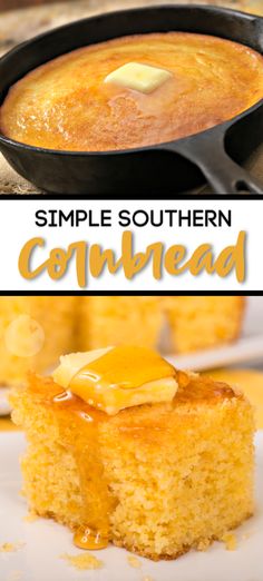 simple southern cornbread is an easy and delicious side dish that's ready in under 30 minutes