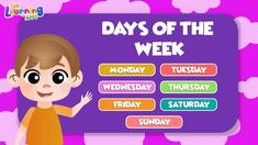 Make learning the days of the week fun and interactive with our animated video https://m.youtube.com/watch?v=fyW3kk95k3c&feature=youtu.be for kids. Visit http://ww.thelearningapps.com for more educational videos #DaysOfTheWeek #LearningApps #EducationForKids #AnimatedVideo #InteractiveLearning #FunLearning #KidsEducation #LearnDaysOfWeek #OnlineEducation #EducationVideos #KidsLearning #TheLearningApps #Weekdays #LearnWithFun #InteractiveVideos #ChildEducation #TheLearningApp Animal Learning, Apps For Iphone, Apps For Kids, Grammar Skills