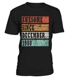 #vintage | Free shipping for orders over $50.00 . 20% Off with code THANK20 . Shop 1980 Born In December Retro Gift Idea T-shirt Unisex | vintage custom made just for you. Available on many styles, sizes, and colors. Retro December 1980 December Born, Unisex Looks, Retro Birthday, Vintage Gifts Ideas, Retro Gift