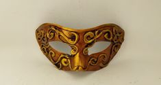 Men's masquerade mask Bachelor party mask Ancient gold couple's Venetian dominos * Original design * Lightweight and comfortable * Treated for protection and durability. * Fits a regular sized face. * Ribbons suit individual adjustment. If these masks are not the right for you check out the MASKS SECTION in my shop: https://www.etsy.com/your/shops/ZTenEva/sections/12206182 Please note that TRACKED PRIORITY MAIL international shipping normally takes 1-3 weeks depending on location. Domino Mask, Couples Masquerade Masks, Mens Masquerade Mask, Party Mask, Costume Masks, Elephant Painting, Elephant Statue, Costume Mask, Masquerade Mask