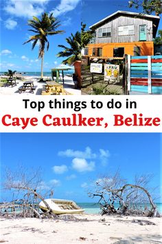 the top things to do in caye cauler, belize and playa