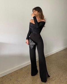 Poses para tu siguiente salida – OMG Elegantes Party Outfit, Black Jumpsuit Outfit, Elegantes Outfit Damen, Chique Outfit, Outfit Chic, Romper Outfit