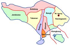 a map of the city of bulieng, with different areas marked in red