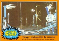 the star wars trading card features an image of a man on stage