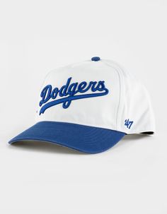 47 Brand Los Angeles Dodgers Cooperstown Double Header Script Shot '47 Hitch Snapback Hat. The '47 Hitch Is A Structured And Curved Adjustable With Raised Embroidery On The Front And Side. Plastic Snapback Closure. Made From Garment Washed Cotton Twill. 100% Cotton. Imported. Dodger Hats, Wwe T Shirts, Flannel Sweatshirt, Raised Embroidery, Boys Graphic Tee, Boys Backpacks, Girls Graphic Tee, 47 Brand, Silver Shoes