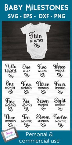 Monthly Onesies, Milestone Blankets, Cricket Projects, Milestone Photos, Unique Baby Clothes, Cricket Ideas, Handmade Baby Shower Gift, Layered Svg