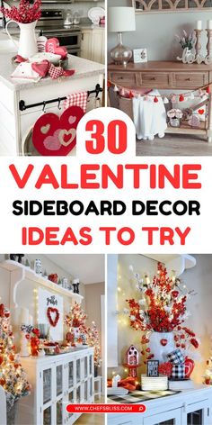 valentine's day decor ideas to try in the kitchen, dining room and living room