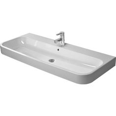 Duravit 23181200001 Single Basin Sink, Wall Mounted Bathroom Sinks, Washbasin Design, Wall Mount Sink, Happy D, Undermount Bathroom Sink, Metal Console, Wall Mounted Bathroom Sink, Marble Vanity Tops