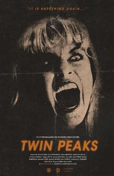 the movie poster for twin peaks