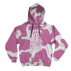 Shipping from the US. Easy 30 day return policy, 100% cotton, Double-needle neck, sleeves and hem; Roomy Unisex Fit. Pink Cow Hoodie, Pink Cow, White Cow, Printed Joggers, Car Sticker, Celebrity Look, Cow Print, Personalized Shirts, Hoodie Design