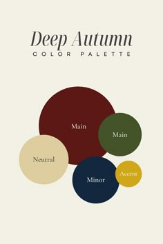 Deep Autumn Palette, Autumn Color Palette Fashion, Deep Autumn Color Palette, Colour Combinations Fashion, Color Combos Outfit, Color Combinations For Clothes, Deep Autumn, Dark Autumn, Seasonal Color Analysis