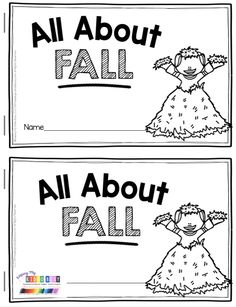 Fall Grade 1, Fall Themed Kindergarten Activities, Fall Writing Kindergarten Free, All About Fall Kindergarten, Prek Worksheets Free Printables Fall, Fall For Kindergarten, Fall Emergent Reader Free, Fall Worksheets For 1st Grade, Free Emergent Readers Printables