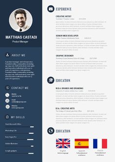 a professional resume template with black and white colors