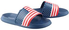 Vizari USA Slide Sandals Youth & Adult Unc Pembroke, America Flag, Lake Superior, Slide Sandals, Hooded Sweatshirts, Georgia, Cool Designs, Sandals