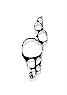 a black and white drawing of water droplets