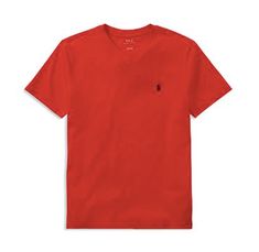 NWOT Polo Ralph Lauren Little Boys Red Cotton V Neck T Shirt Small tjn1821 DescriptionCondition: New without tags Included: Boys' Shirt Color: Red (Please note the color of the inside label is blue, not yellow as shown in the picture) Product details Finished with Ralph Lauren's signature embroidered pony, this cotton jersey crewneck is a wardrobe mainstay. Imported Polo Ralph Lauren little boys' tee Ribbed V-neckline Sewn hem Short sleeves Signature pony embroidery accents the left chest 100% c Red Cotton Polo Shirt, Fitted Ralph Lauren Cotton T-shirt, Cheap Ralph Lauren Short Sleeve T-shirt, Classic Ralph Lauren Short Sleeve T-shirt, Affordable Blue Ralph Lauren T-shirt, Ralph Lauren Boys, Big Boys, V Neck T Shirt, Men's Polo Shirt