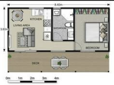 the floor plan for a two bedroom apartment with an attached kitchen and living room area