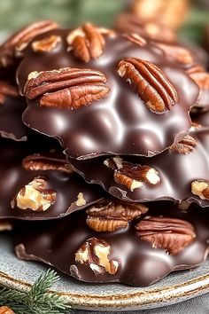 CHOCOLATE PECAN TURTLE CLUSTERS Keto Pecan Clusters, Pecan Carmel Clusters, Pecan Clusters Recipe, Chocolate Pecan Turtle Clusters, Pecan Caramel Clusters, Pecan Turtle Clusters, Turtle Clusters, Sugar Coated Pecans, Caramel Clusters