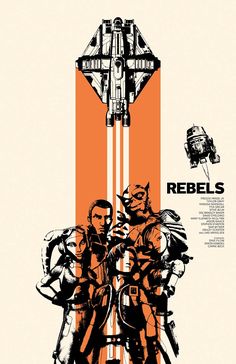 Rebels Poster This is an original poster designed by me, the artist. Digitally printed on 80lb matte card stock. 11x17 inches. Frame NOT included. Will be shipped in a protective tube. *All of my prints are based on illustrations made by me. They're not to be copied, re-distributed, imitated, or misappropriated in any way. Star Wars Painting, Star Wars Design, Better Call Saul, Star Wars Rebels, Cool Posters, Main Characters, Made By Me